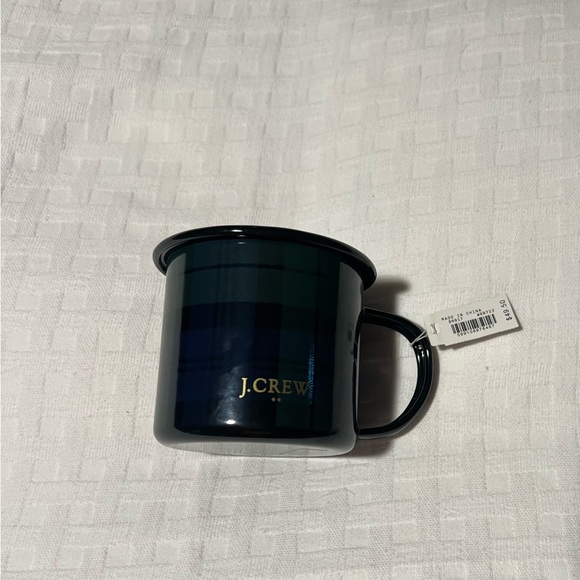 J.Crew NWT tin mug in blackwatch plaid - Picture 2 of 3